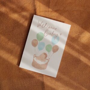 Честитка за Новороденче – Welcome Baby Boy